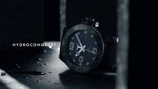 Longines allblack ceramic HydroConquest [upl. by Erine732]