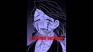 Demons Vs Lower Moons Vs Upper Moons  Demon Slayer Manga Edit [upl. by Hewett]