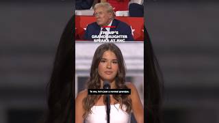 Trumps granddaughter speaks at RNC [upl. by Llerrehs]