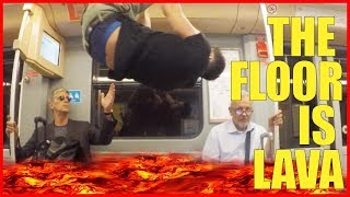 Il Pavimento è Lava tra la Gente  THE FLOOR IS LAVA CHALLENGE ITA 🇮🇹 Candid Camera [upl. by Nesnah445]