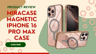 2024 iPhone 16 Pro Max Case Review Miracase Magnetic with Stand Desert Brown [upl. by Schach763]