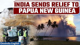 Volcanic Eruption in Papua New GuineaIndia Sends Humanitarian Assistance amp Disaster ReliefOneindia [upl. by Hakkeber]