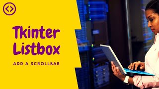 tkinter listbox how to add a scrollbar  python 3 [upl. by Nosemaj865]