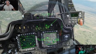 DCS Apache AH64D defending Base 4 against enemy Combat Mission [upl. by Nyltac869]