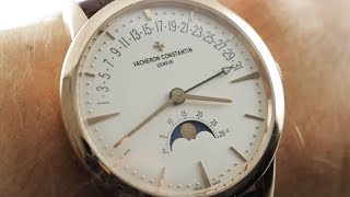 Vacheron Constantin Patrimony Moon Phase Retrograde Calendar 4010U000RB329 Luxury Watch Review [upl. by Aicrag971]