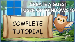 How To Create A Guest User On Windows 10  Guide Glimpse [upl. by Hudson]