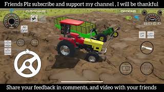 Johndeer Tractor fasa daldal me HMT Tractor ne kari help gamingvideos tractor gamingcommunity [upl. by Sieber]