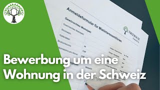 Wohnungsbewerbung in der Schweiz Welche Dokumente werden verlangt [upl. by Weider240]