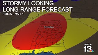 Jason looks at the longrange potential for stormy weather in Alabama by the end of February [upl. by Fairleigh]