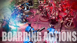 Thousand Sons vs World Eaters Boarding Actions 2024 Warhammer 40k battle report [upl. by Aihsiym]