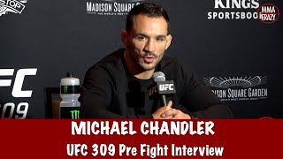 Michael Chandler “I WILL separate Charles Oliveira from CONSCIOUSNESS” at UFC 309 [upl. by Cone424]