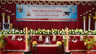 Lamp Lighting and Convocation 2023 St Josephs Nursing Institutions Bannimantap Mysore [upl. by Fadas]