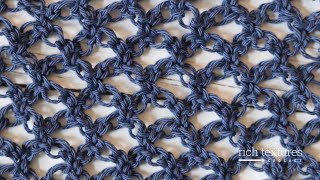 Solomons Knot Stitch  How to Crochet [upl. by Gorski]