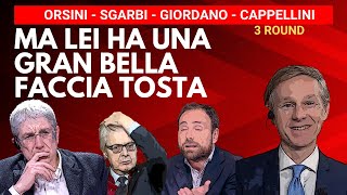 Ma lei ha una gran bella faccia tosta orsini politics sgarbi news [upl. by Adilen]