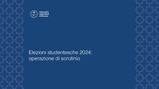 Elezioni studentesche 2024  Scrutinio [upl. by Llemor]