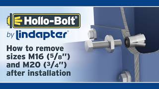 HolloBolt® High Clamping Force HCF  Removal Animation by Lindapter [upl. by Dannye]