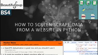 Python How to Screen Scrape a Website Using BeautifulSoup BS4  Learn with Dr Todd Wolfe [upl. by Traci]