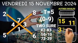 CROIX LOTO DU VENDREDI 15 NOVEMBRE 2024 [upl. by Chrotoem]