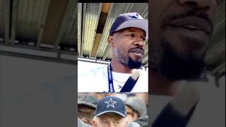 Jamie Foxx ends live after Jerry Jones talks about players meat size hollywooddallascowboys [upl. by Fornof612]