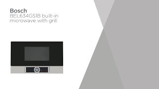 Bosch BEL634GS1B Builtin Microwave and Grill  Stainless Steel  Product Overview  Currys PC World [upl. by Rennoc519]