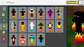 ✔️ Como Pegar Todas Skins do ATHOS no CELULAR no MINECRAFT [upl. by Efal]