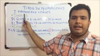 PROPOSICIONES SIMPLES Y COMPUESTAS LÓGICA VIDEO 3 [upl. by Tatum866]