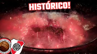 RECEBIMENTO INSANO Festa HISTÓRICA da torcida do River Plate na semifinal da Libertadores 2910 [upl. by Aerdno722]