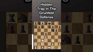 Grunfeld Defense  A trap to win a Knight chess worldchess chesstactics chesstraps chessgame [upl. by Eixid]