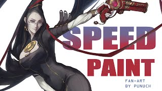 SpeedpaintBayonetta001mp4 [upl. by Adabel695]