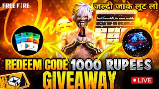 FF LIVE GIVEAWAY 500K SPECIAL BUNDLE GIVEAWAYCUSTOM ROOM TEAMCODE FF GIVEAWAYlokeshgamerlive [upl. by Lohrman]