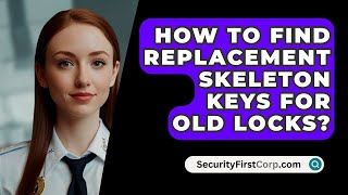 How To Find Replacement Skeleton Keys For Old Locks  SecurityFirstCorpcom [upl. by Ruhtua89]