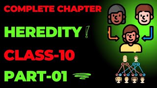 HEREDITY  CLASS10  CBSE  PART01 [upl. by Lorri]