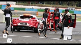 Alfa Romeo 4C Acceleration sound  circuit magny cours SBK pilotage [upl. by Lashond86]