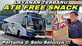 Layanan Baru ATB FREE SNACK Pertama amp Satu Satunya ❗️ trip Sugeng Rahayu W 7129 UP “ Kacang Atom “ [upl. by Luapnaej]