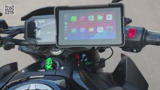 Wireless CarPlay Android Auto GPS Navigation for Motorcycle Review Aliexpress [upl. by Acira923]