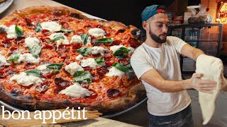 Brooklyn’s Hottest Pizzeria is Reinventing The New York Slice  On The Line  Bon Appétit [upl. by Merrie]