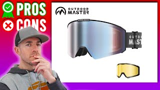 NEW Outdoor Master Falcon Ski and Snowboard Goggle Review [upl. by Iago434]