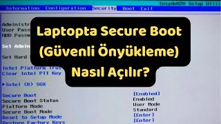 Laptopta Secure Boot Güvenli Önyükleme Nasıl Açılır Secure Boot Açılmıyorsa Ne Yapmanız Gerekiyor [upl. by Porcia127]