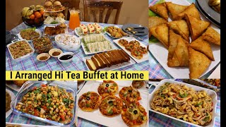 How I Arranged 11 Dishes Hi Tea Buffet at Home 😍😍  High Tea Party Ideas By Tasty Food with Maria [upl. by Divaj]