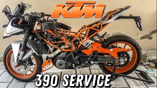 KTM RCDUKE 390 Complete Major Service Guide [upl. by Runstadler]