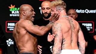 Mike Tyson Pimp Slaps Jake Paul [upl. by Fulvia]