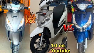 Honda Activa 125 h smart Vs Tvs Jupiter 125 Vs Hero Destini 125 full detailed comparison⚡ [upl. by Reldnahc]