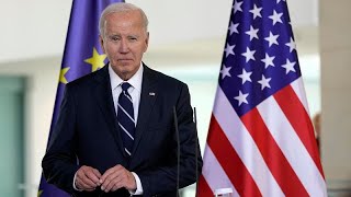 Biden apela a maior apoio à Ucrânia durante visita a Berlim [upl. by Adamina220]