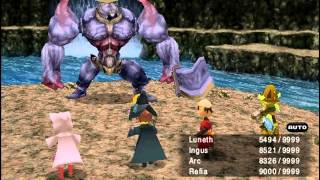 Final Fantasy III PSP  Optional Boss Iron Giant [upl. by Alamac]