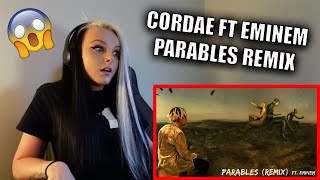 Cordae  Parables Remix FT Eminem Official Audio REACTION [upl. by Parthena]