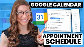 How to Create an Appointment Schedule in Google Calendar  Tutorial for Teachers [upl. by Reppiks]