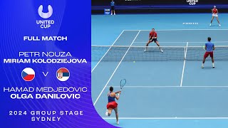 NouzaKolodziejova v MedjedovicDanilovic Full Match  United Cup 2024 Group E [upl. by Hsima518]