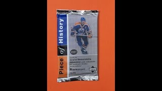 THE GREAT ONE on this Original 2000 pack of 20022003 Upper Deck PIECE OF HISTORY hockey cards [upl. by Man188]