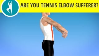 Stretching Exercise for Tennis Elbow and Extensor Muscles in the Forearm [upl. by Bridge461]