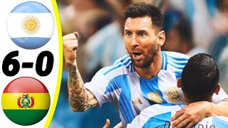 Messi hat trick goals 🔥  Argentina vs Bolivia  60  all goals amp extended highlights 2024 [upl. by Ringo]